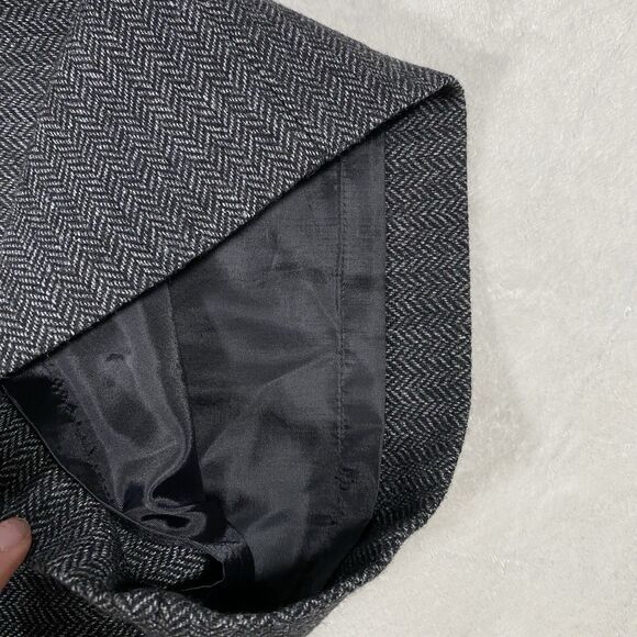 Lands' End Women's Sz 12 Original Fit Trousers Herringbone Wool Blend Lined NWT - Picture 5 of 10